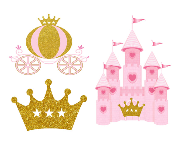 Princess Theme Birthday Party Table Toppers for Decoration