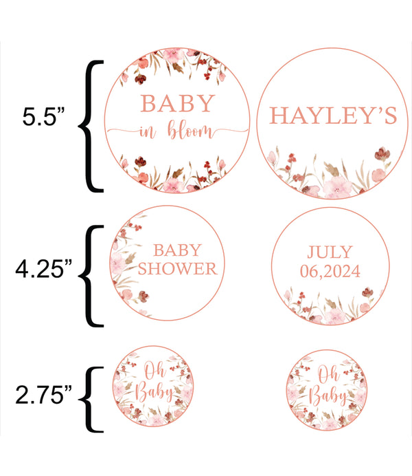 Baby In Bloom Baby Shower Party Table Confetti