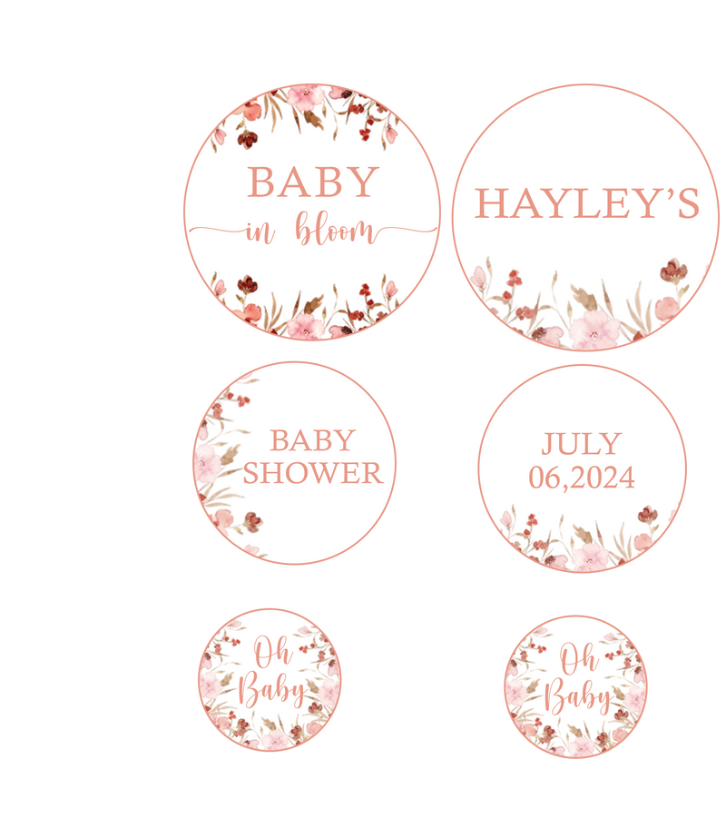 Baby In Bloom Baby Shower Party Table Confetti