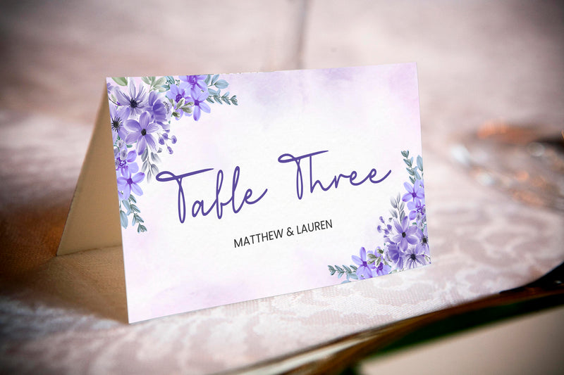 Wedding Table Numbers / Table Place Cards