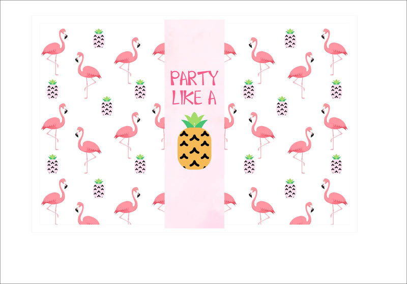 Flamingo Theme Birthday Table Mats for Decoration