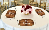 "Oh Baby" Theme Baby Shower Theme Table Mats for Decoration