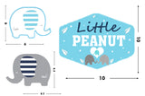 Baby Elephant Birthday Party Table Toppers for Decoration