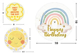 First Trip Around The Sun Theme Birthday Party Table Toppers for Decoration