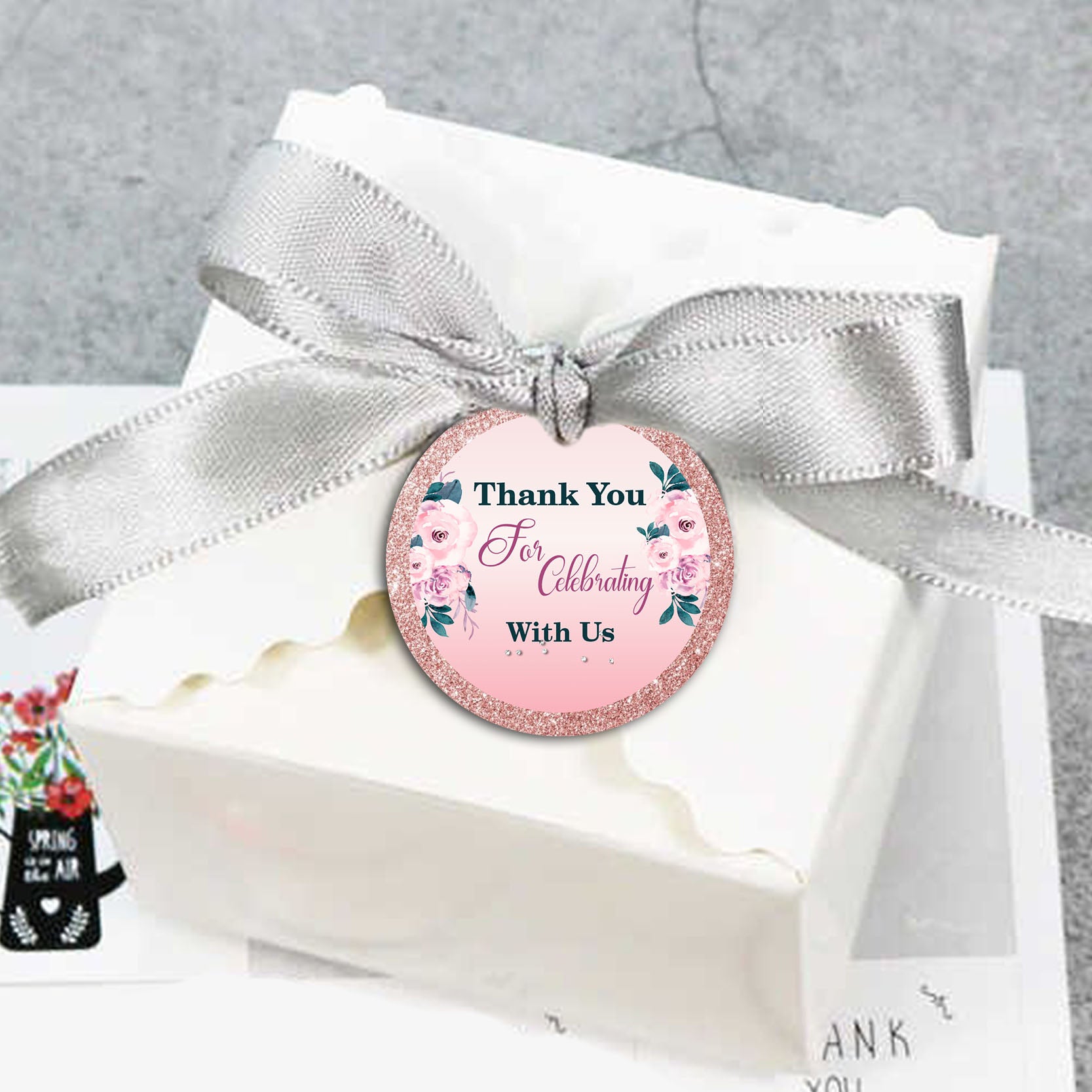 Bride To Be Bridal Party Thank You Tags/Return Gift tags