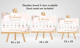 Boho Wedding Day Timeline Board