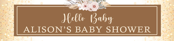 Boho Theme Baby Shower Water Bottle Labels