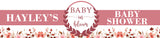 Baby In Bloom Theme Baby Shower Water Bottle Labels