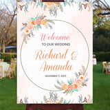 Boho Theme Wedding  Welcome Sign Board for Decoration