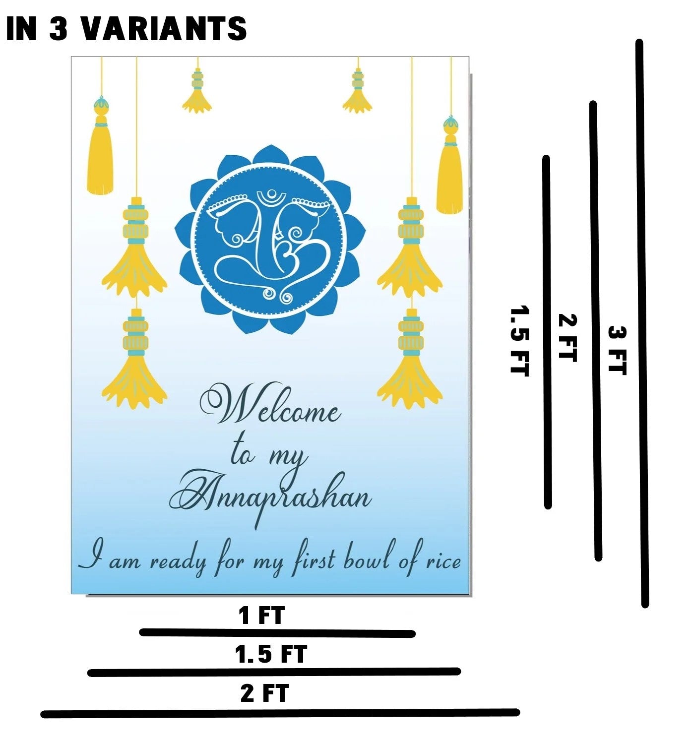 Annaprashan Ceremony Personalized Yard Sign/Welcome Board