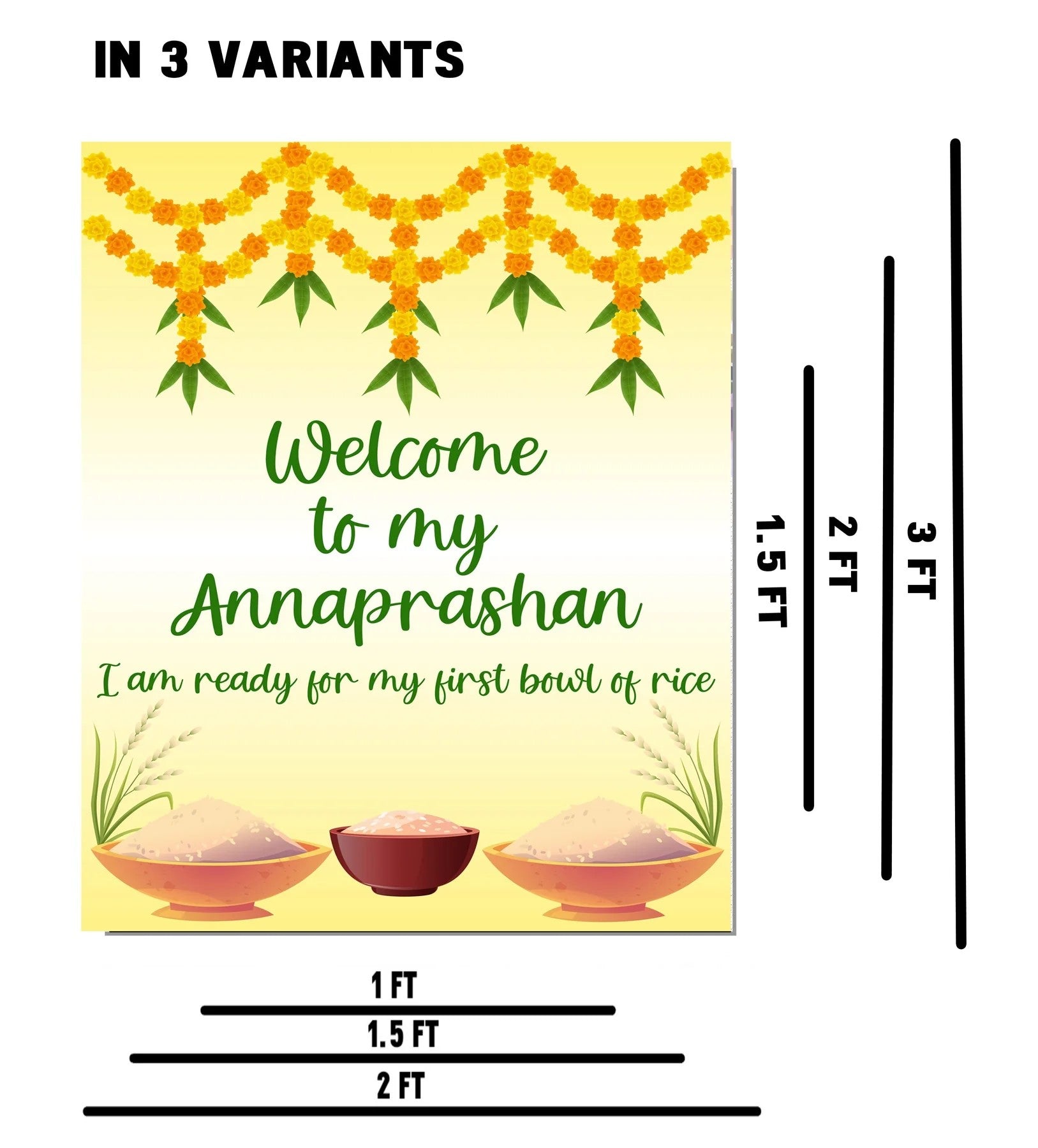 Annaprashan Ceremony Personalized Yard Sign/Welcome Board