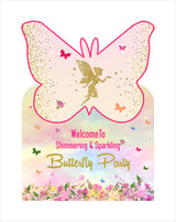 Butterfly Theme Birthday Party Yard Sign/Welcome Board.