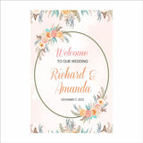 Boho Theme Wedding  Welcome Sign Board for Decoration