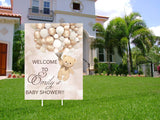 We Can Bearly Wait Theme Baby Shower Party Yard Sign/Welcome Board