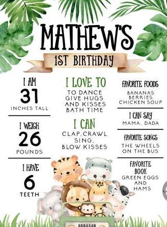 Wild One Theme Birthday Party Personalized Multi-Saver Combo For Your Kids First Birthday