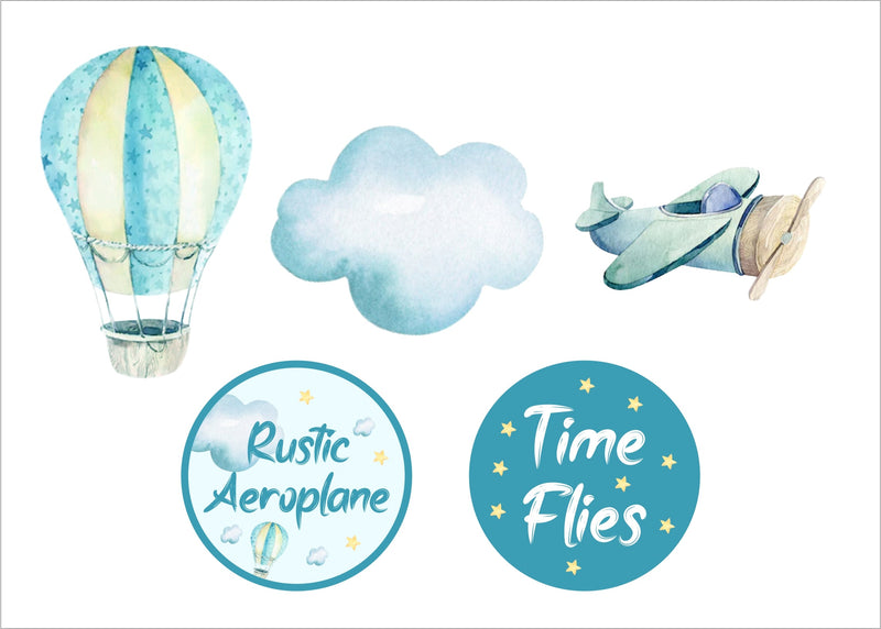 Airplane Theme Birthday Party Cake Topper /Cake Decoration Kit