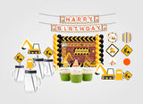 Construction Theme Birthday Complete Personalize Party Kit