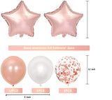 16 Inch Rose Gold Number 1 Balloon, Large Helium Balloon Birthday Party Decorations for Girls, Rose Gold Latex Balloons, 1 Year Party Supplies for Baby Shower Birthday Celebration