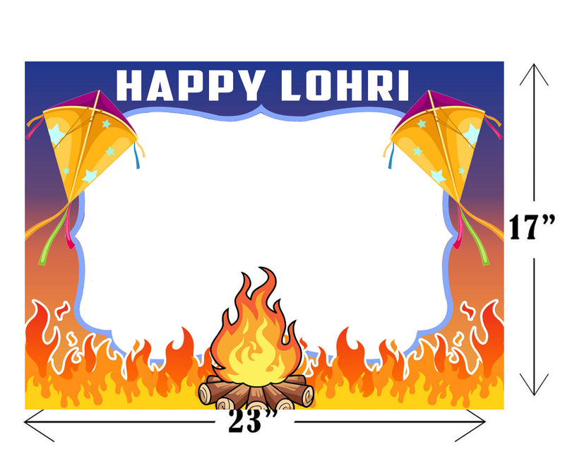 Lohri Selfie Photo Booth Picture Frame