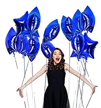Blue Star Shape Foil Balloon for Birthday Party Decoration or any other event.