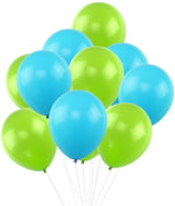 Blue And Green Party Balloons-Birthday Parties ,Baby Shower Decorations