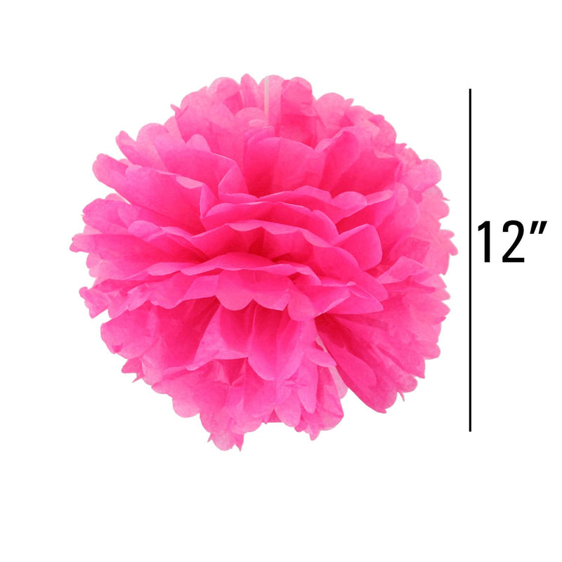 Pink Pompom Flower Decoration