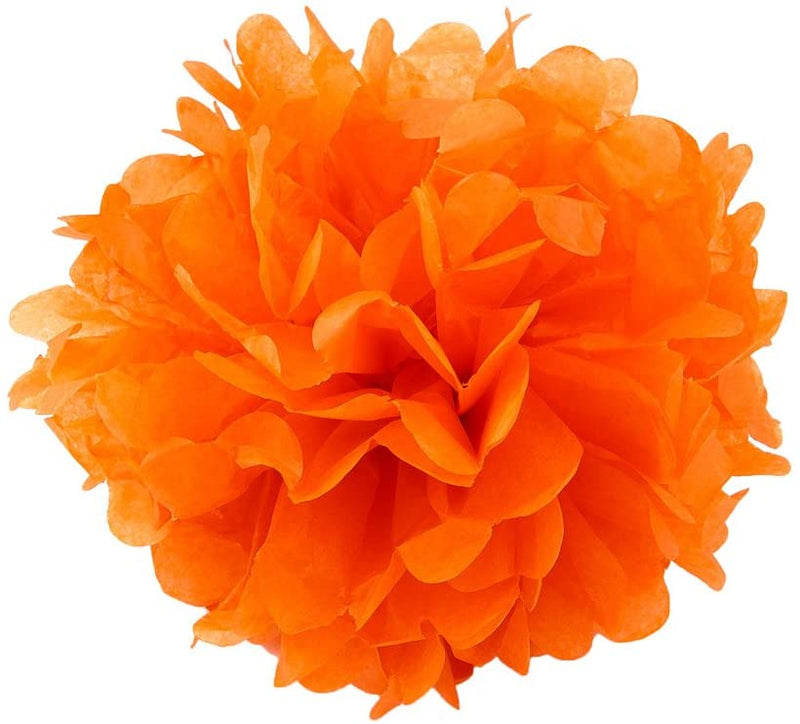 Orange Tissue Paper Pompom for Decorations