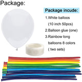 Rainbow Balloons For Party 67 pcs Latex Balloons For Baby Shower/ Birthday