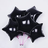 Black Star Shape Foil Mylar Helium Balloon Birthday Party Decoration Foil Balloons