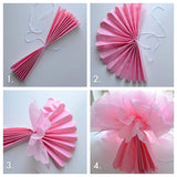 Pink Pompom Flower Decoration