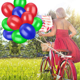 Metallic Balloons Blue,Red And Green Latex For Birthday , Festival Party Decoration Boys Birthday