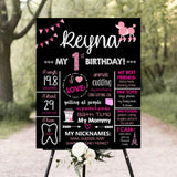 Paris Theme Customized Milestone Board for Kids Birthday Party