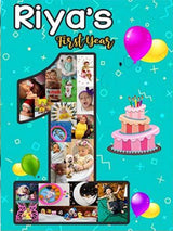 Baby First Birthday First Year Photo Sign Board