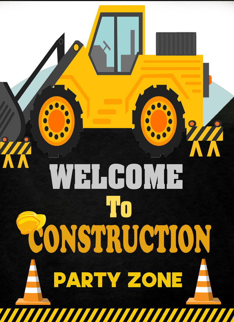 Construction Theme Birthday Party Yard Sign/Welcome Board.