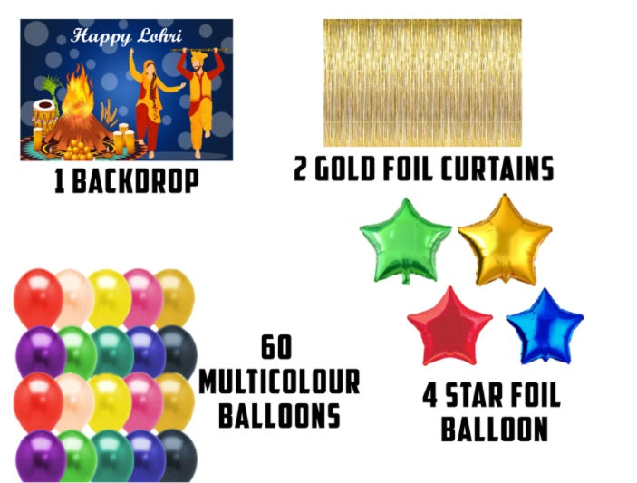 Lohri Party Decorations Complete Set