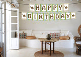 Personalized Dinosaur Banner For Birthday Decoration I Happy Birthday Banner