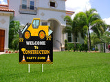 Construction Theme Birthday Party Yard Sign/Welcome Board.