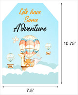 Hot Air Theme Birthday Paper Door Banner or for Wall Decoration.