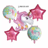 Magical Unicorn Birthday Party Kit Balloon Happy Birthday, Foil And Latex Balloons